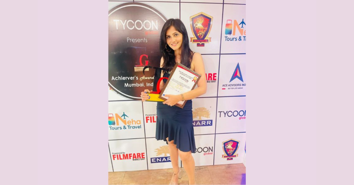 Actress Sonal Singh awarded Grand Tycoon Global Achievers Award 2023 for 